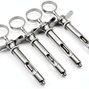 CYNAMED 4‑Piece Dental Surgical Aspirating Syringe Set 1.8ml German-0