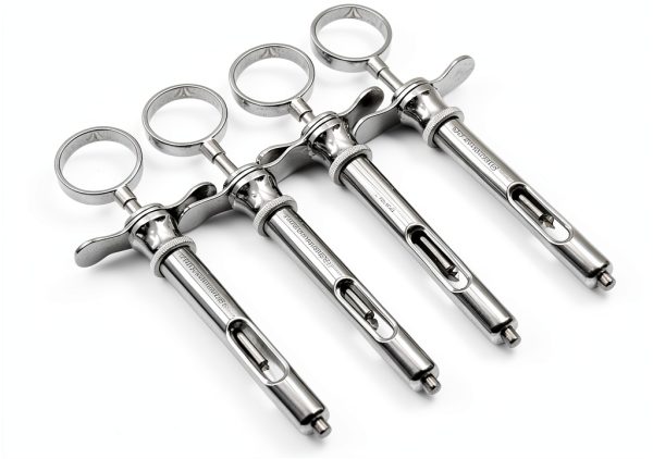 CYNAMED 4‑Piece Dental Surgical Aspirating Syringe Set 1.8ml German-0