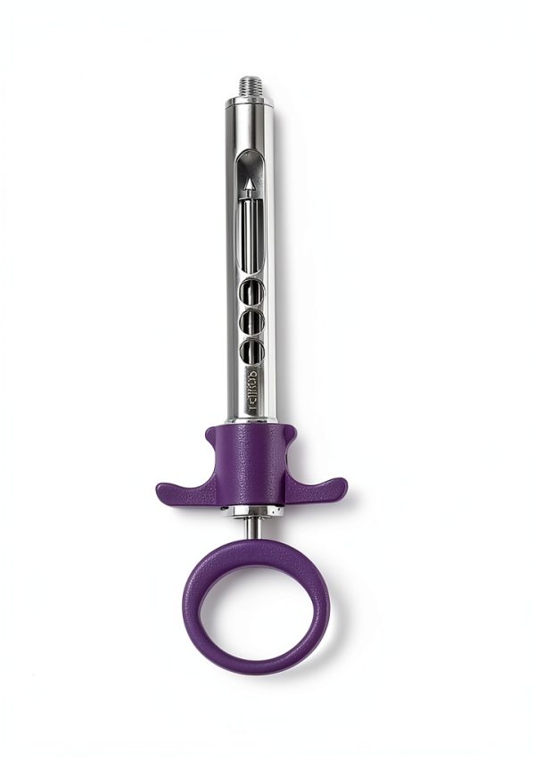 Purple One Ring Dental Aspirating Syringe 1.8mL Steel Cynamed-4