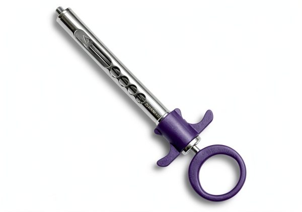 Purple One Ring Dental Aspirating Syringe 1.8mL Steel Cynamed-3