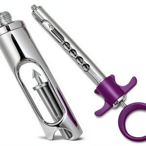 Purple One Ring Dental Aspirating Syringe 1.8mL Steel Cynamed-0