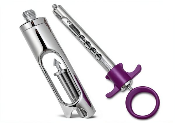 Purple One Ring Dental Aspirating Syringe 1.8mL Steel Cynamed-0