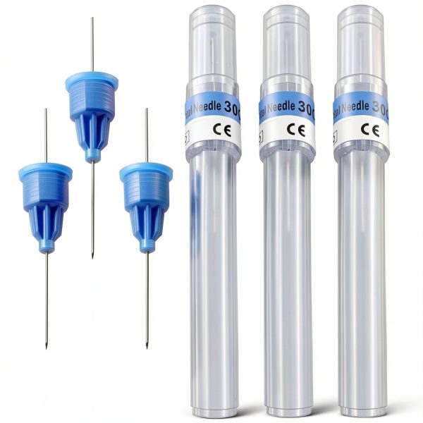 Omnia Dental Plastic Hub Needles 27G X-Short 100pcs Self-Threading-0