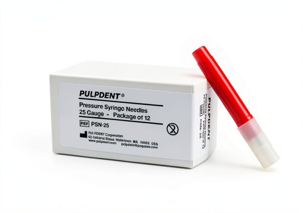 Pulpdent Corp Pulpdent PSN-25 Pressure Dental Syringe Needles 25 Gauge 1.25 12/Pk-2