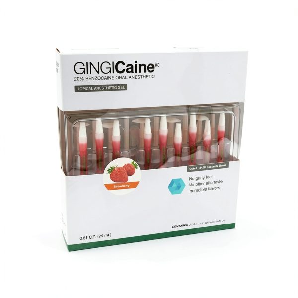 Oral Anesthetic Gel in Syringe by GINGICaine, 1.2ml Strawberry Flavored Oral Anesthetic Gel for Smooth Local Anesthetic Application-2