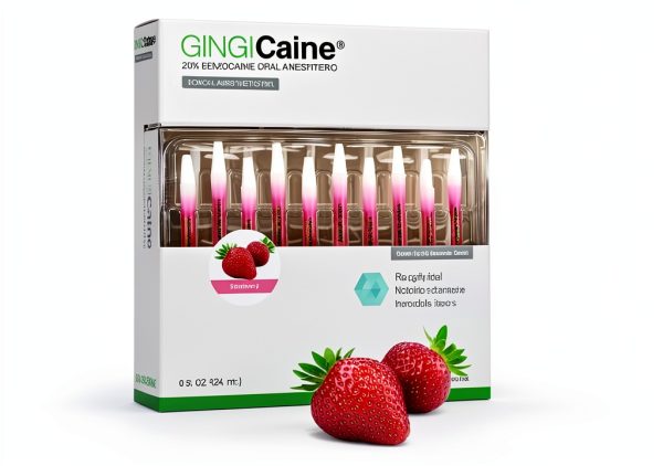Oral Anesthetic Gel in Syringe by GINGICaine, 1.2ml Strawberry Flavored Oral Anesthetic Gel for Smooth Local Anesthetic Application-8