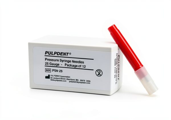 Pulpdent Corp Pulpdent PSN-25 Pressure Dental Syringe Needles 25 Gauge 1.25 12/Pk-0